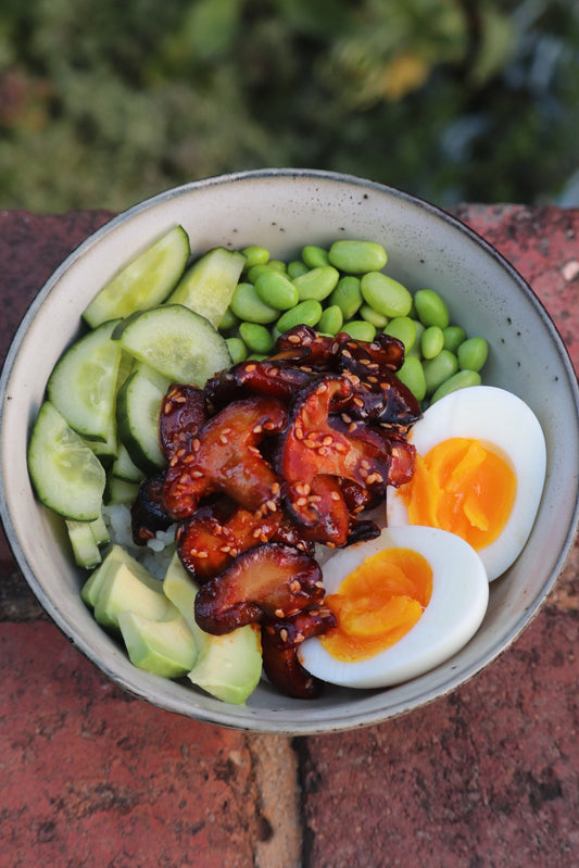Spicy Shiitake Rice Bowl