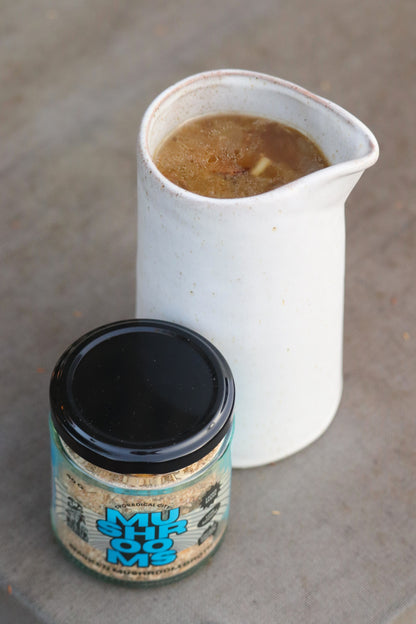 Cold Smoked Mushroom Broth