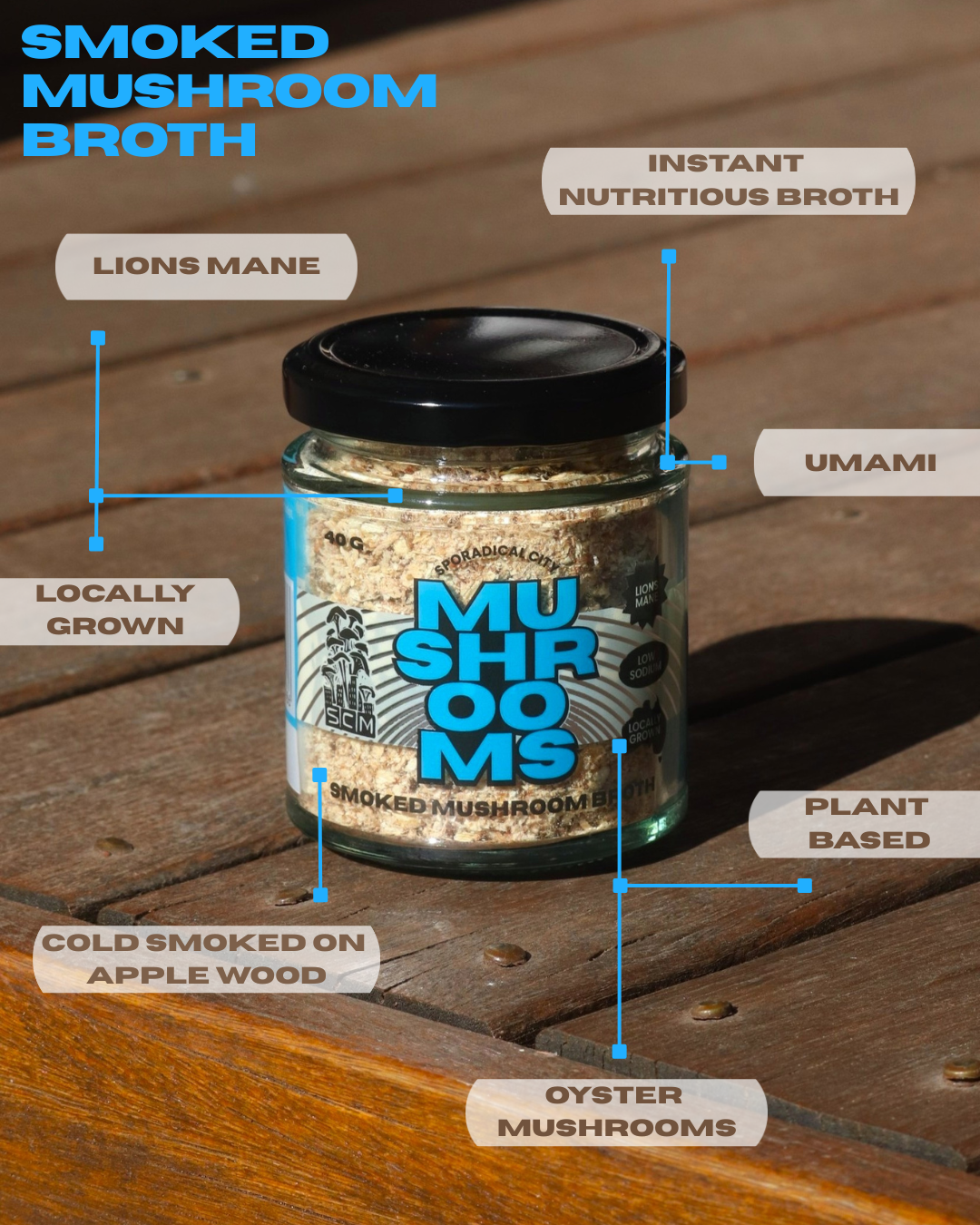 Cold Smoked Mushroom Broth